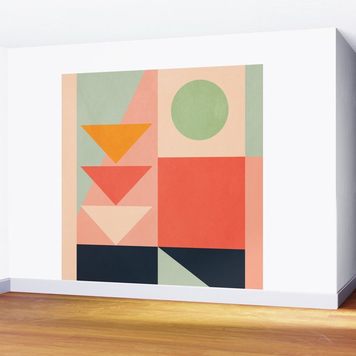 Abstract Geometric Shapes 91 Wall Mural Gallery Image 2