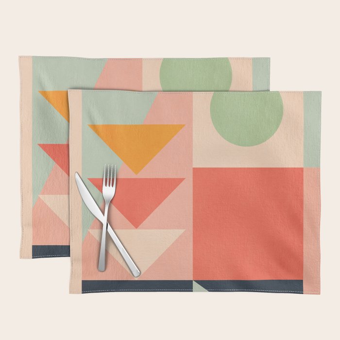 Abstract Geometric Shapes 91 Placemat Gallery Image 1