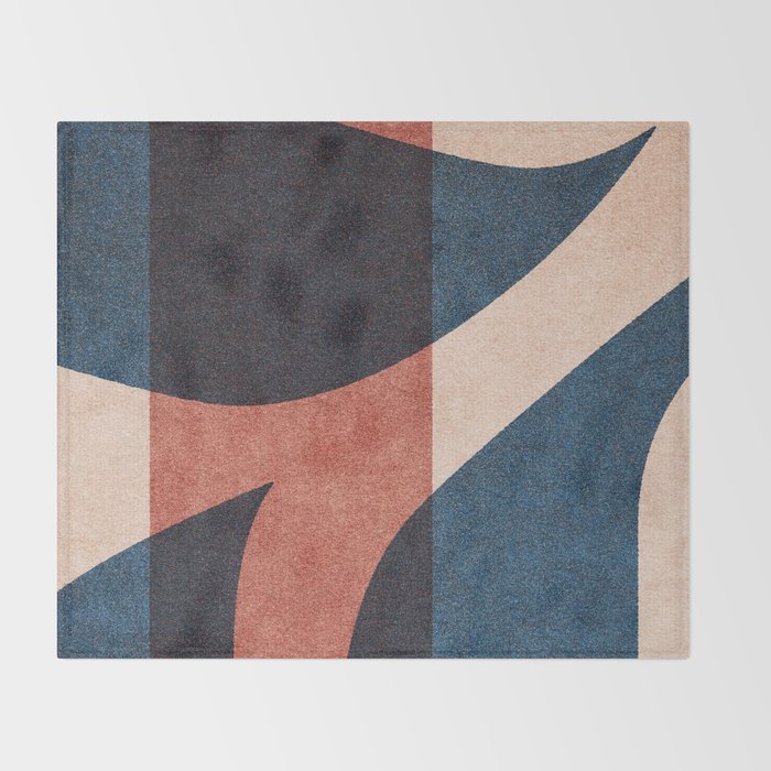 ABSTRACT ALPHABET / Gothic B Throw Blanket Gallery Image 2