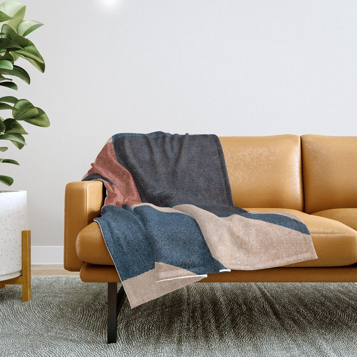 ABSTRACT ALPHABET / Gothic B Throw Blanket Gallery Image 1