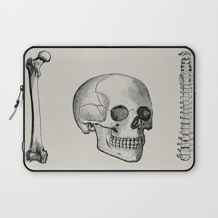 Illustrated and priced catalogue of superior surgical instruments Skull Sapine Ink Illustration Laptop Sleeve Gallery Image 1