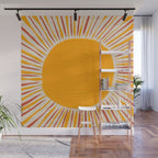 Retro Sunrise Wall Mural Gallery Image 1