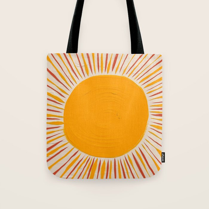 Retro Sunrise Tote Bag Gallery Image 1