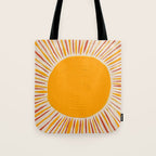 Retro Sunrise Tote Bag Gallery Image 1
