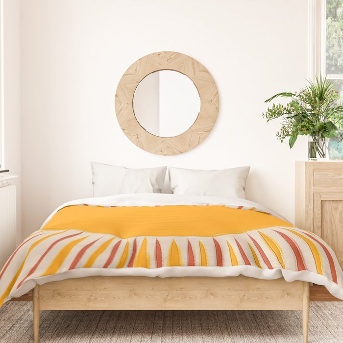 Retro Sunrise Duvet Cover Gallery Image 3