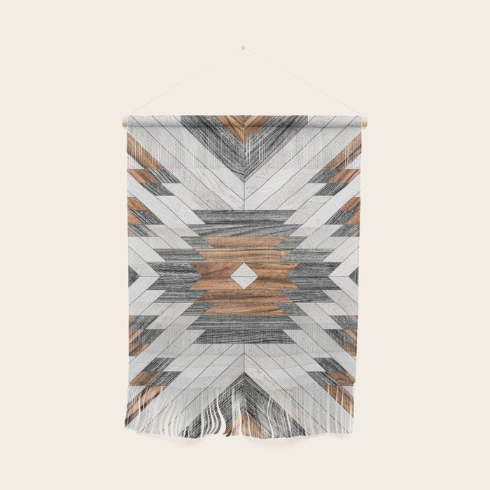 Urban Tribal Pattern No.8 - Aztec - Wood Wall Hanging Gallery Image 1