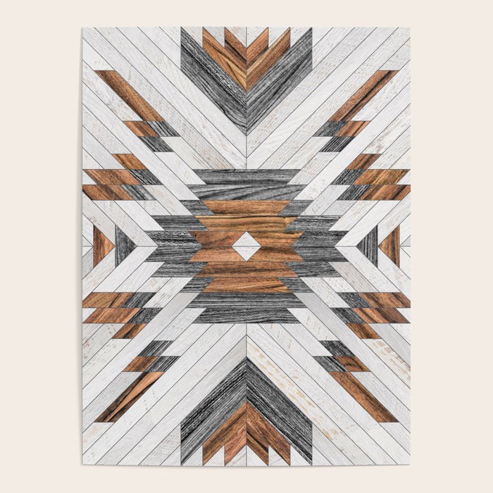 Urban Tribal Pattern No.8 - Aztec - Wood Poster Gallery Image 4