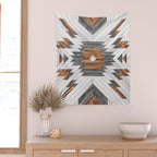 Urban Tribal Pattern No.8 - Aztec - Wood Wall Tapestry Gallery Image 2