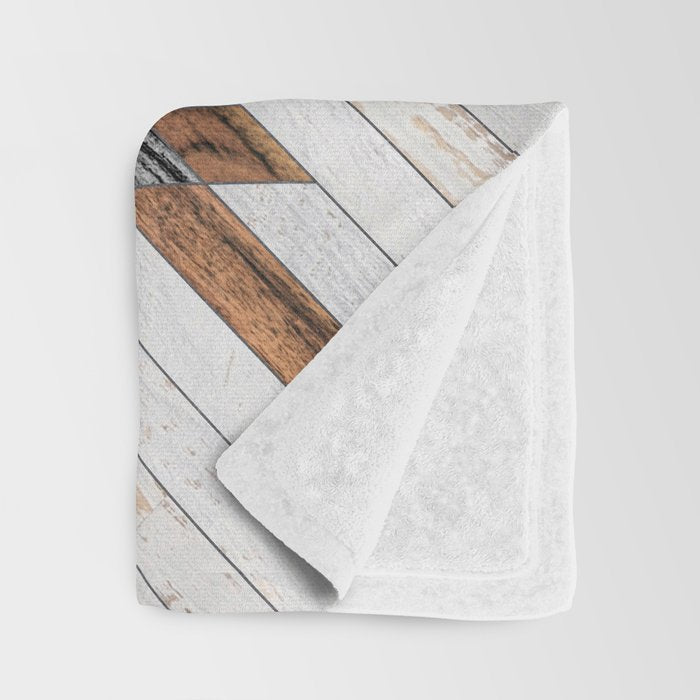 Urban Tribal Pattern No.8 - Aztec - Wood Throw Blanket Gallery Image 3