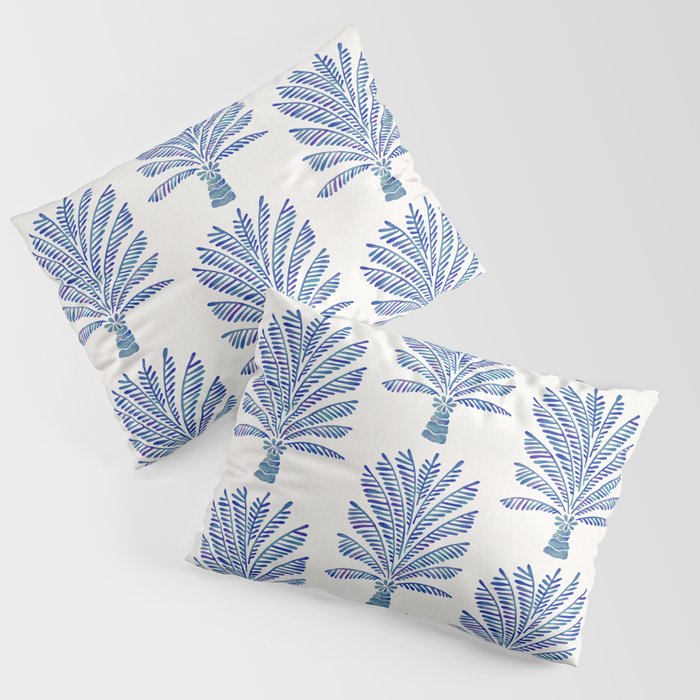 Palm Tree - Navy Palette Pillow Sham Gallery Image 3