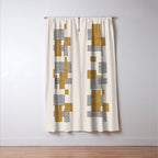 Stripes and Square Composition - Abstract Window Curtain Gallery Image 3