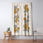 Stripes and Square Composition - Abstract Window Curtain Gallery Image 5