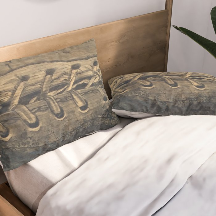 Vintage Football Pillow Sham Gallery Image 2