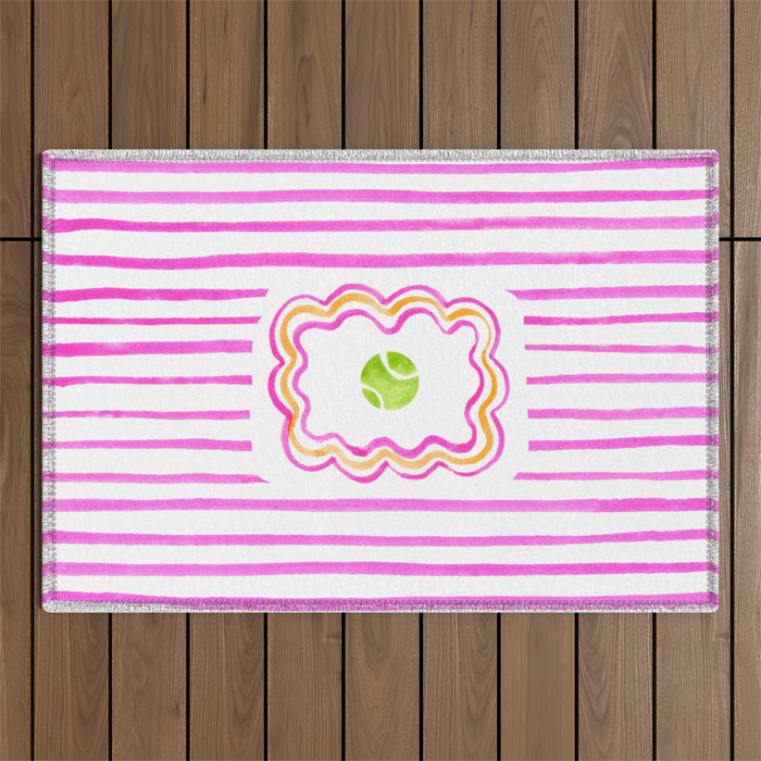 Tennis Ball Outdoor Rug Gallery Image 1