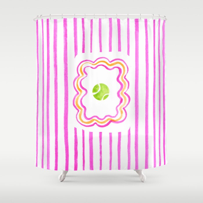 Tennis Ball Shower Curtain Gallery Image 1