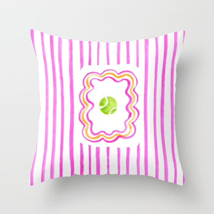 Tennis Ball Throw Pillow Gallery Image 6