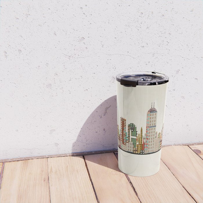 indianapolis indiana skyline Travel Mug Gallery Image 4