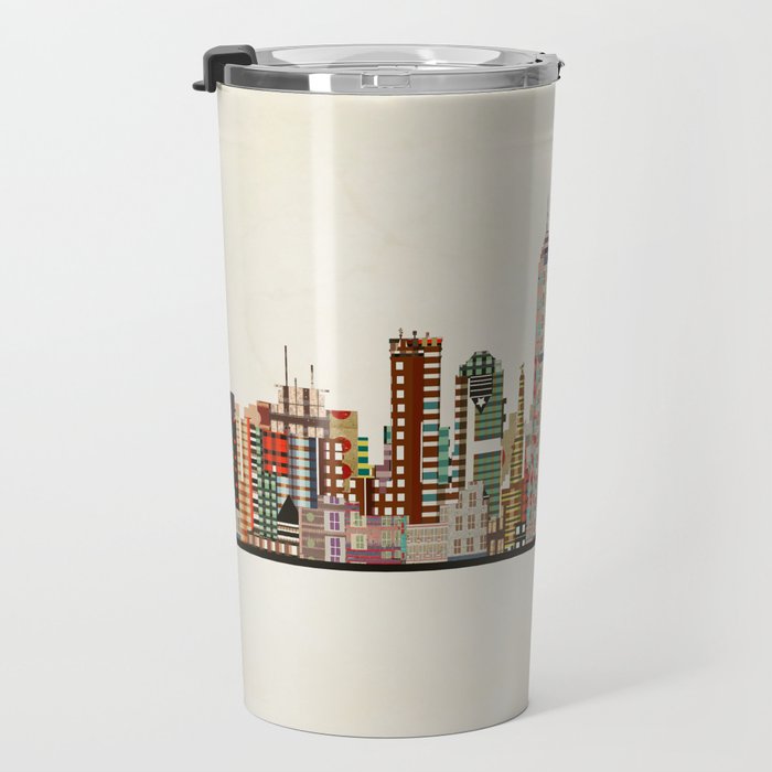 indianapolis indiana skyline Travel Mug Gallery Image 3
