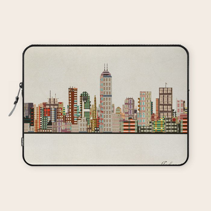 indianapolis indiana skyline Laptop Sleeve Gallery Image 1