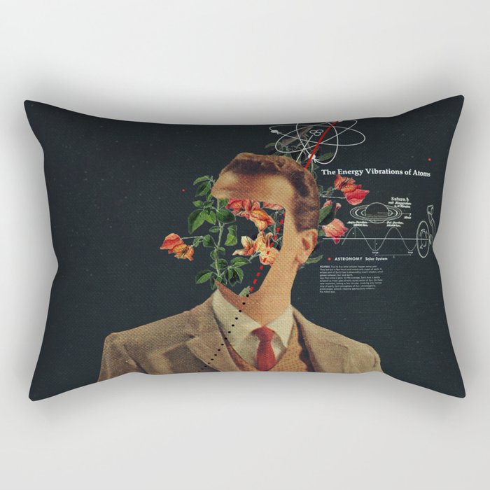 The Energy Vibrations Of Atoms Rectangular Pillow Gallery Image 1