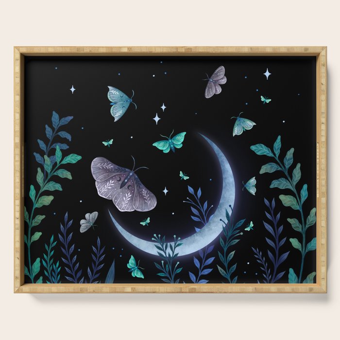 Moth Garden Serving Tray Gallery Image 1