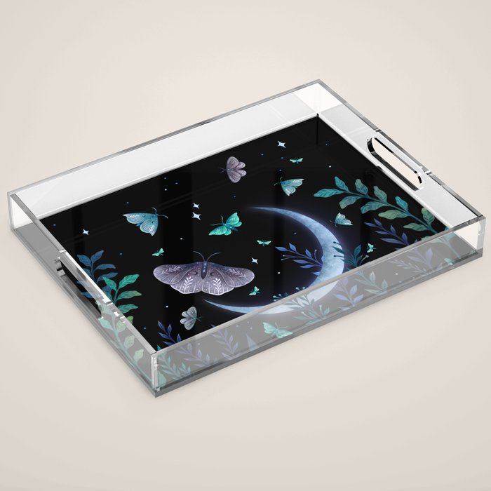 Moth Garden Acrylic Tray Gallery Image 1