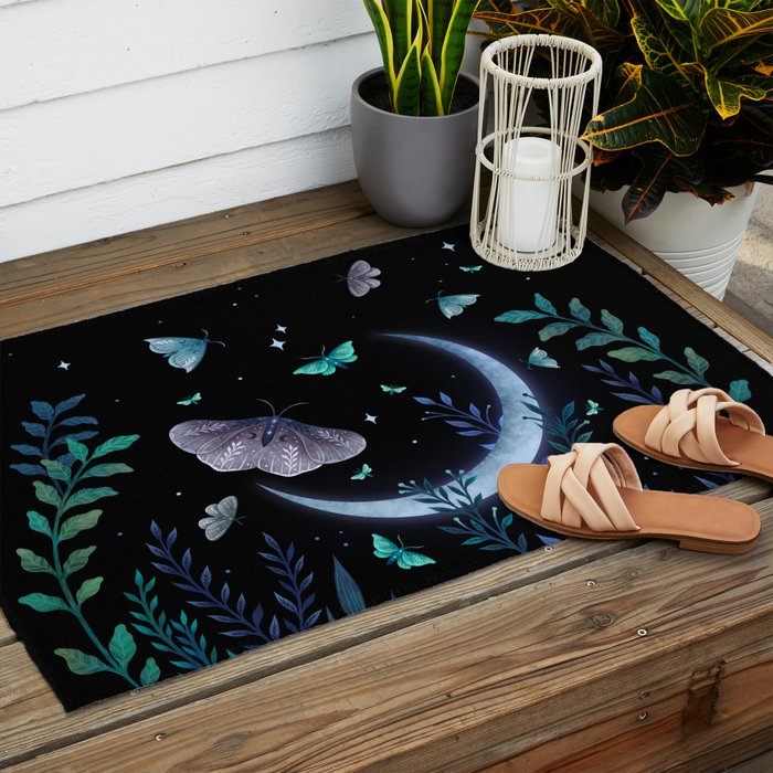 Moth Garden Outdoor Rug Gallery Image 2