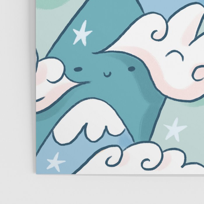 Cute mountains in clouds Poster Gallery Image 3