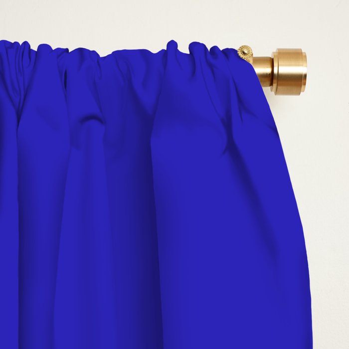 Rise and Shine - blue typography Window Curtain Gallery Image 2