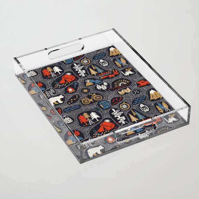 Hinking in the dark Acrylic Tray Gallery Image 1