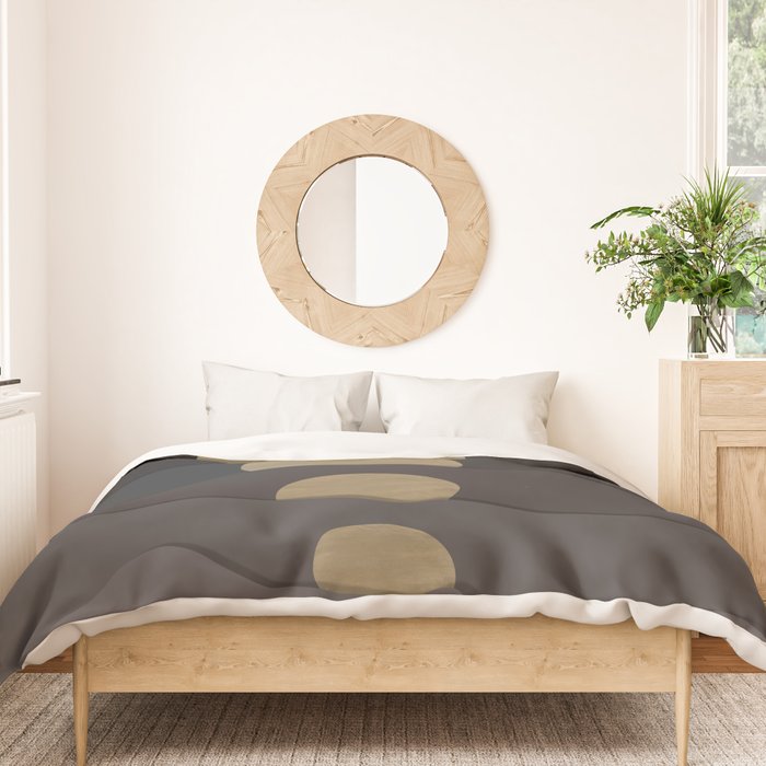 Golden moon phases  Duvet Cover Gallery Image 3