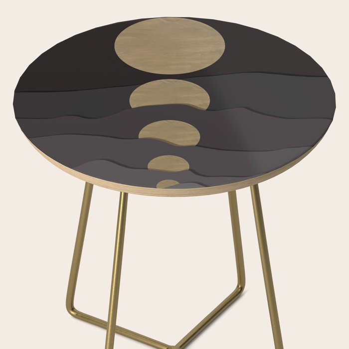 Golden moon phases  Side Table Gallery Image 2