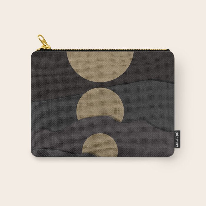 Golden moon phases  Carry All Pouch Gallery Image 1