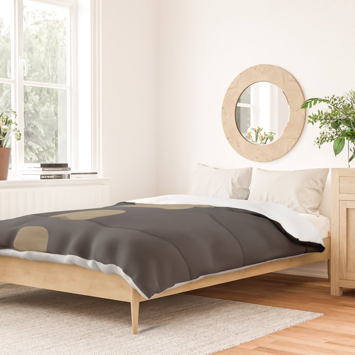 Golden moon phases  Duvet Cover Gallery Image 2