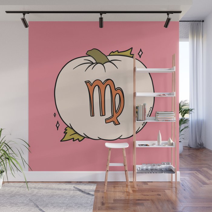 Virgo Pumpkin Wall Mural Gallery Image 1