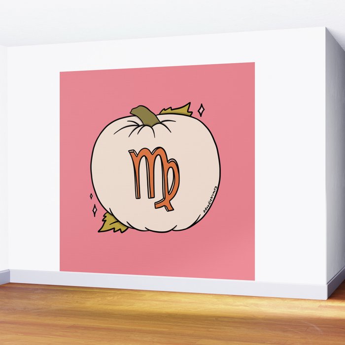 Virgo Pumpkin Wall Mural Gallery Image 2