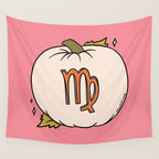Virgo Pumpkin Wall Tapestry Gallery Image 4
