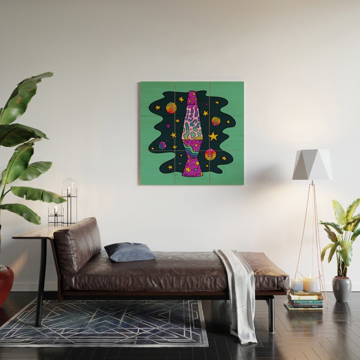 Pisces Lava Lamp Wood Wall Art Gallery Image 2