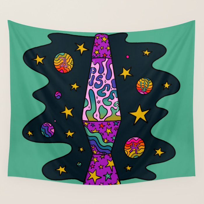 Pisces Lava Lamp Wall Tapestry Gallery Image 1