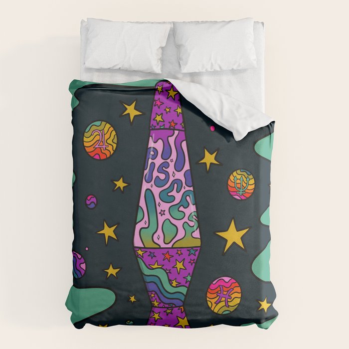 Pisces Lava Lamp Duvet Cover Gallery Image 1