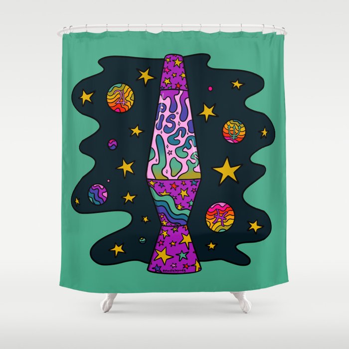 Pisces Lava Lamp Shower Curtain Gallery Image 1