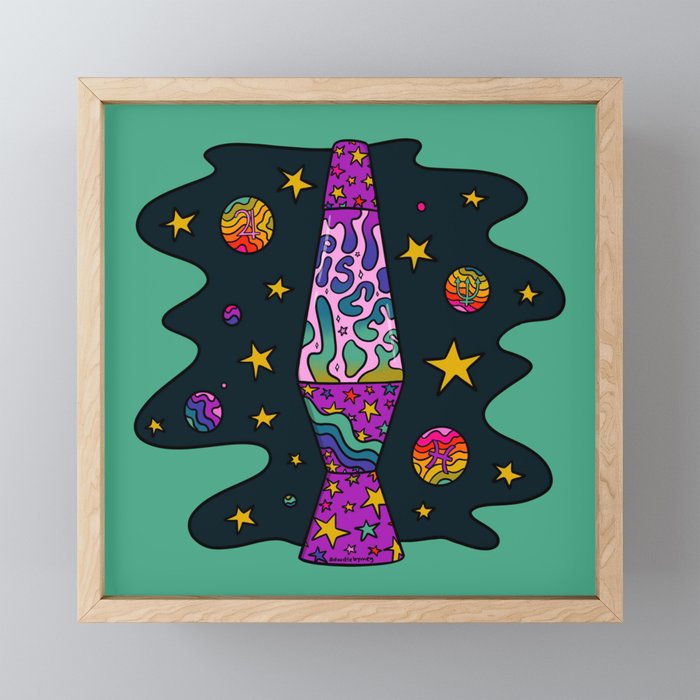 Pisces Lava Lamp Mini Art Print Gallery Image 1