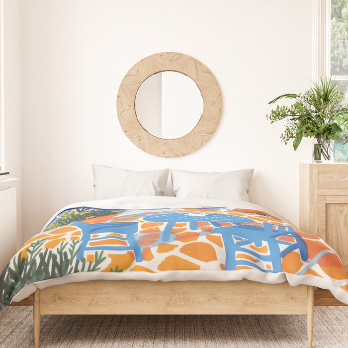 Coffee with a view Duvet Cover Gallery Image 3