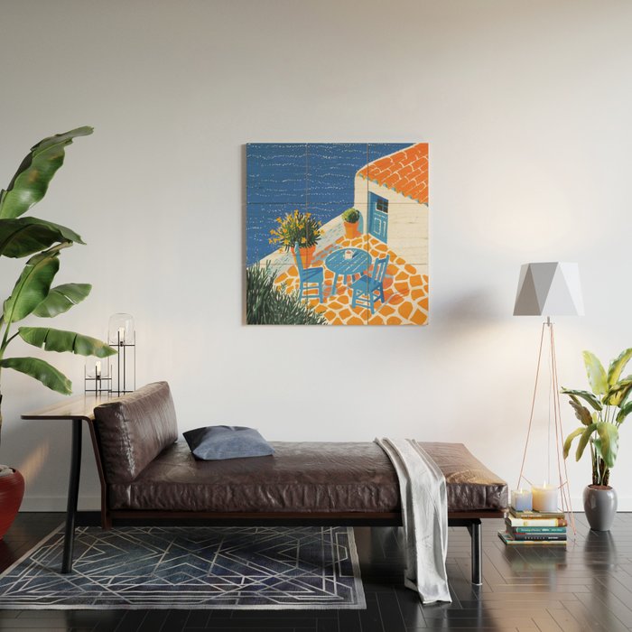 Coffee with a view Wood Wall Art Gallery Image 2