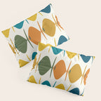 Retro Fish Mid Century Modern Multicolor Abstract Pattern Pillow Sham Gallery Image 3