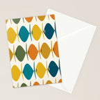 Retro Fish Mid Century Modern Multicolor Abstract Pattern Stationery Card Gallery Image 2