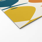 Retro Fish Mid Century Modern Multicolor Abstract Pattern Welcome Mat Gallery Image 2