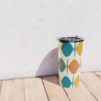 Retro Fish Mid Century Modern Multicolor Abstract Pattern Travel Mug Gallery Image 4