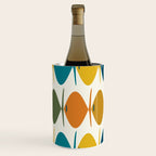 Retro Fish Mid Century Modern Multicolor Abstract Pattern Wine Chiller Gallery Image 1