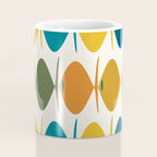 Retro Fish Mid Century Modern Multicolor Abstract Pattern Coffee Mug Gallery Image 4